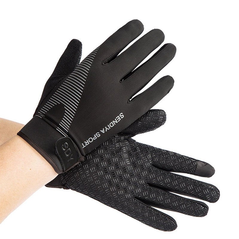 YHT Workout Gloves, Full Palm Protection & Extra Grip, Gym Gloves for Weight Lifting, Training, Fitness, Exercise (Men & Women), Black, Large - Image 1