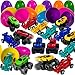Stargo 8 Pack 32 Colorful Prefilled Easter Eggs bulk with Racing Mini Car Vehicles Pull Back Cars Plastic Easter Eggs Large for Easter Basket stuffers Easter Gifts Party Favors Boy Goodie Bags - Image 2