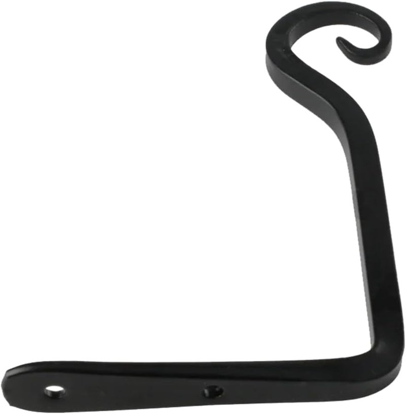 S Type Wrought Iron Coat Hook Flower Basket Hook Self Tapping Screw Fixing 2 Color - Image 1