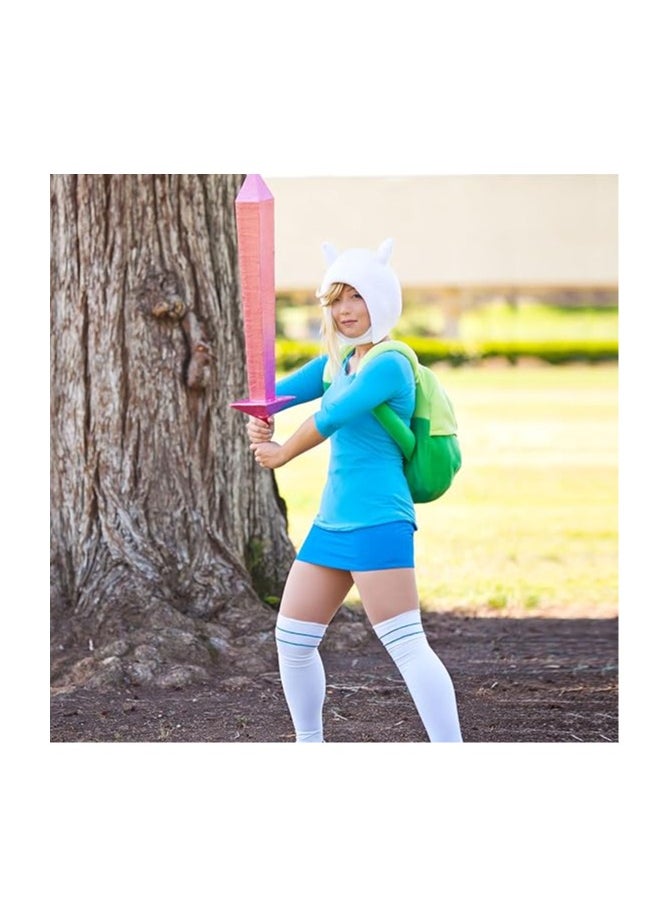 Finn Backpack Costume for Adventure Time Cosplay The human Finn Green Backpack  - Image 5