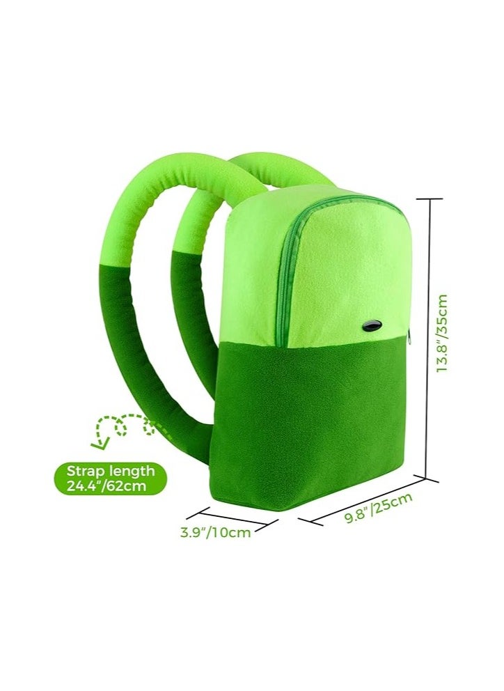 Finn Backpack Costume for Adventure Time Cosplay The human Finn Green Backpack  - Image 4