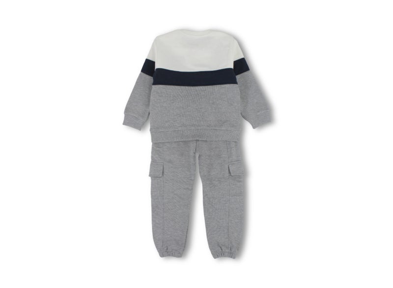 Pompelo Baby Boys 2-Piece Outfit Set – Grey - Image 3
