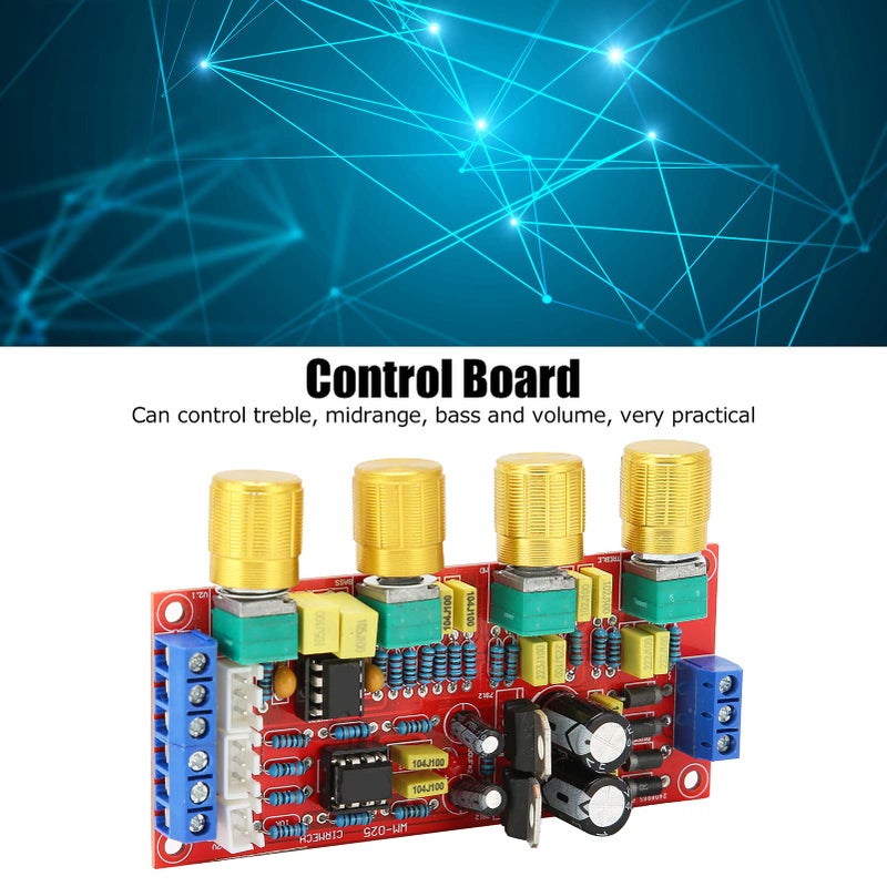 NE5532 Preamplifier Module with Volume EQ Control Board AC 12V for Enhanced HiFi Sound Quality - Image 4