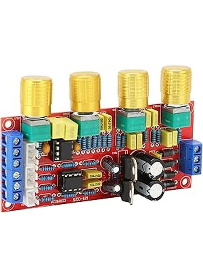 NE5532 Preamplifier Module with Volume EQ Control Board AC 12V for Enhanced HiFi Sound Quality - Image 1