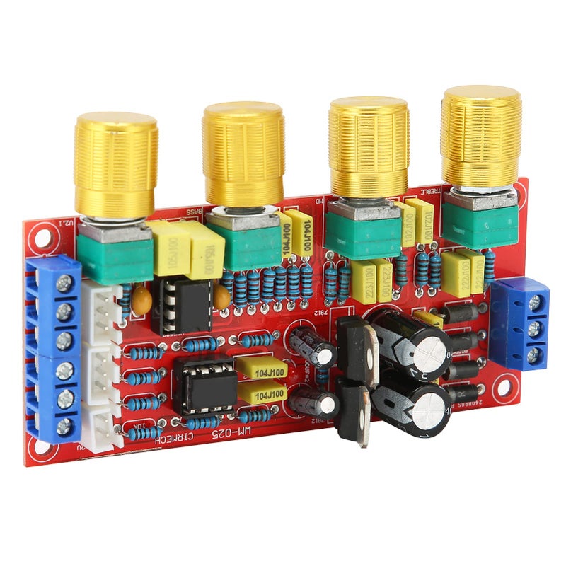 NE5532 Preamplifier Module with Volume EQ Control Board AC 12V for Enhanced HiFi Sound Quality - Image 2