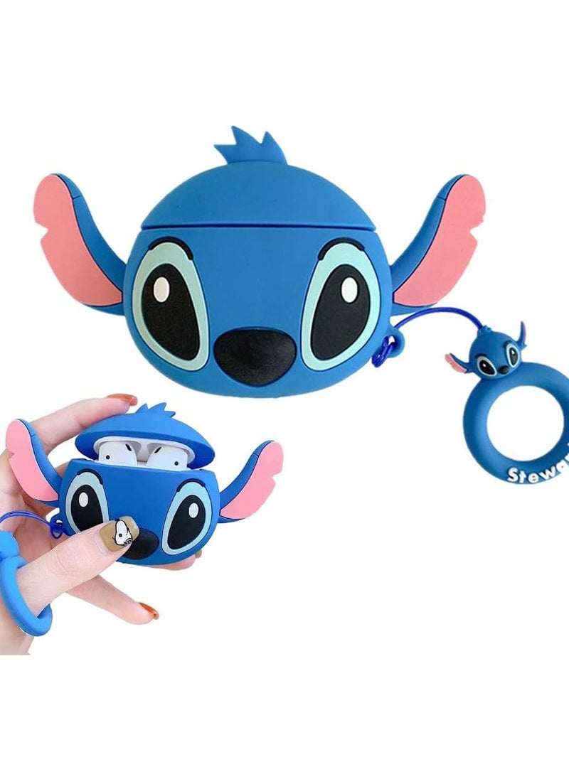 Generic AirPods  Case Pro  Protective Silicone Skin for AirPod Case Cute Funny Kawaii Fashion Cartoon  Cover for Girls Boys Women for AirPods Pro with Keychain  - Image 1