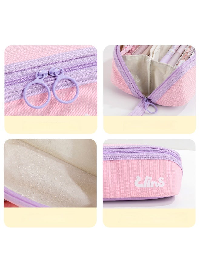 Kids Pencil Case 6-12 Years Multi-Layer Large Capacity Lightweight Easy-to-Clean School Supplies - Image 5