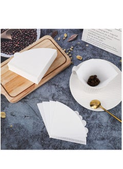 Generic Coffee Filters V60 Cone Paper White Natural 200pcs Coffee Filters Unbleached Paper Filters Compatible with Pour Over Drippers 2-4 Cups Size 02 Coffee Filters v60  - Image 2