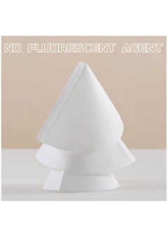 Generic Coffee Filters V60 Cone Paper White Natural 200pcs Coffee Filters Unbleached Paper Filters Compatible with Pour Over Drippers 2-4 Cups Size 02 Coffee Filters v60  - Image 4