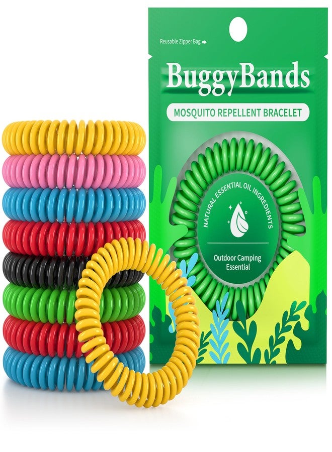 BuggyBands 30 Pack Mosquito Bracelets for Adults & Kids - Natural DEET-Free Bands, Individually Wrapped - Image 1