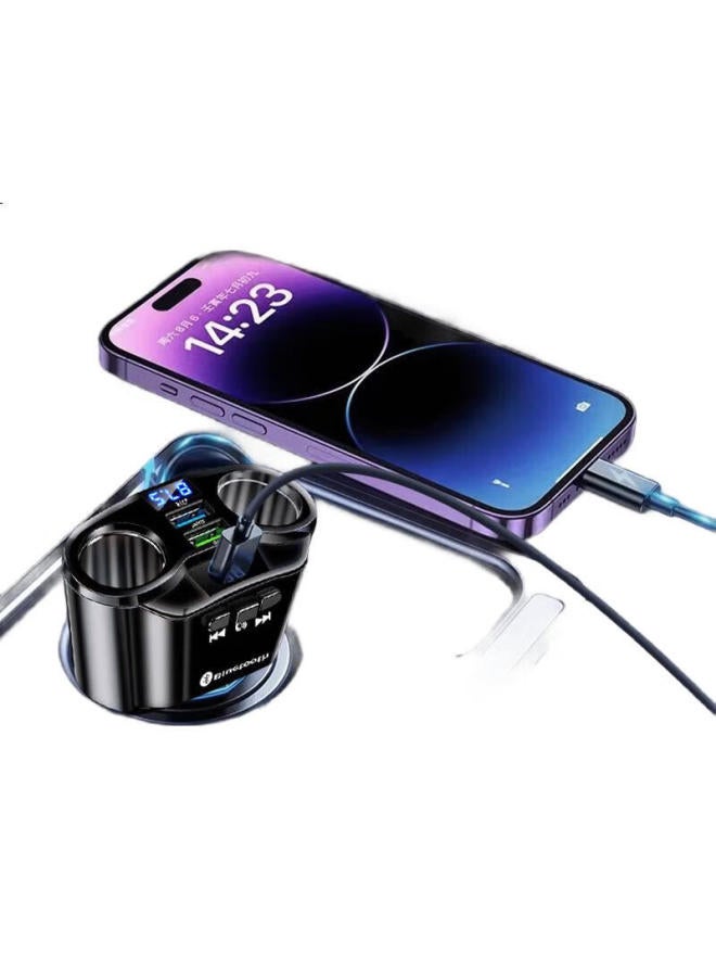 Kylie Car Stereo Receiver With Music Navigation One Drag Four 002Pd66W Super Fast Charge Car Bluetooth - Image 3