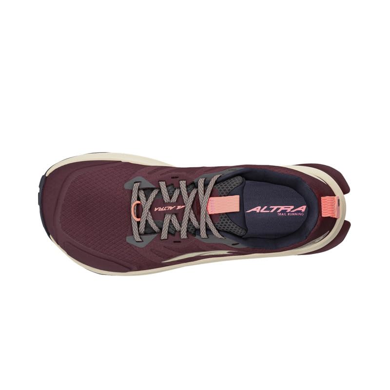 ALTRA Women's Lone Peak 9 Trail Running Shoe, Maroon, 9 - Image 2