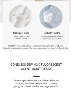 Gonice 20-Pieces Unisex 0-3 Months Newborn Baby Layette Essentials Premium Cotton Clothing Gift Set Including Pants,Bodysuits and Toy 66cm  - Image 5