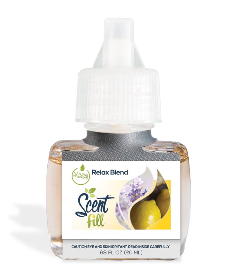 Scent Fill Relax Blend Plug in Air Freshener, 4 Scented Oil Refills - Image 3
