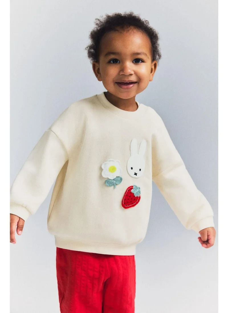 H&M AppliquÃ©d sweatshirt