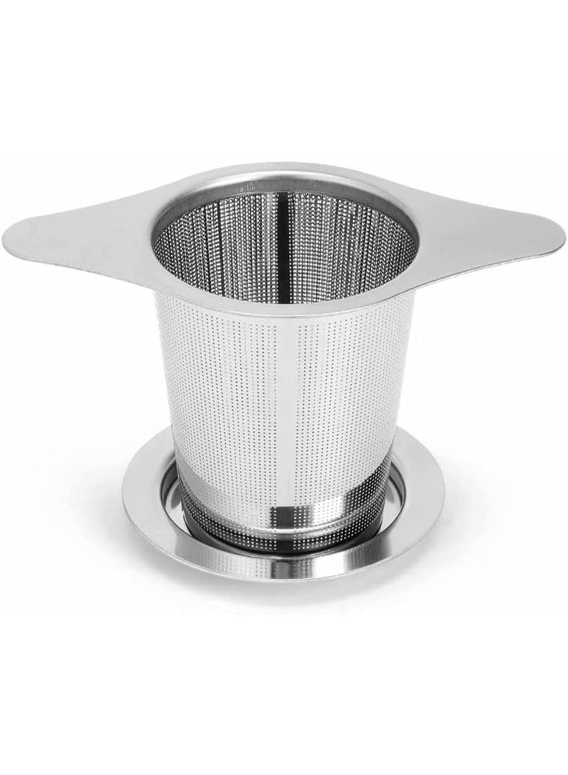 HOMESTAR Stainless Steel Tea Infuser, Premium Tea Strainer with Two Handles & Large Capacity for Loose Tea Leaf, Classic Metal Mesh Tea Filter for Cups, Mugs, Teapots - Image 5