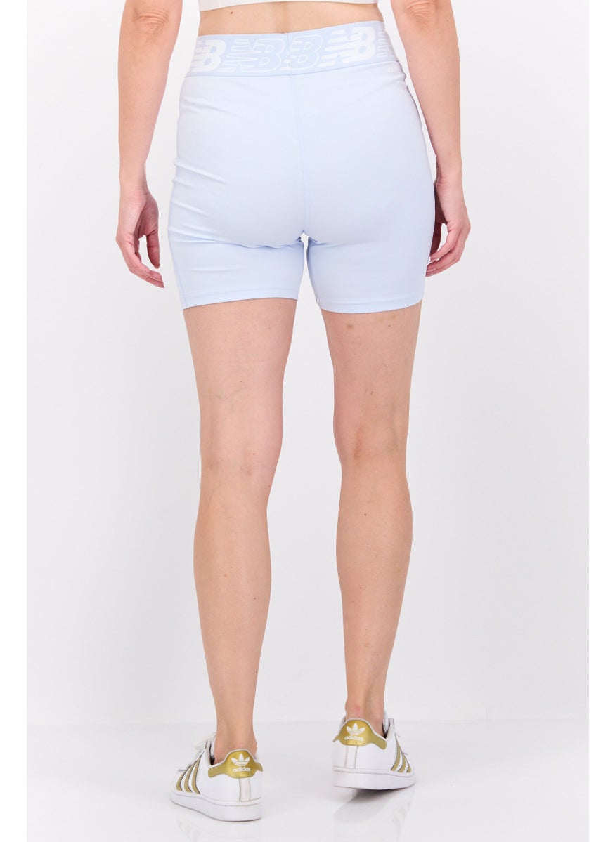 New Balance Women Sportswear Fit 5 Inseam Training Shorts, Light Blue  - Image 3