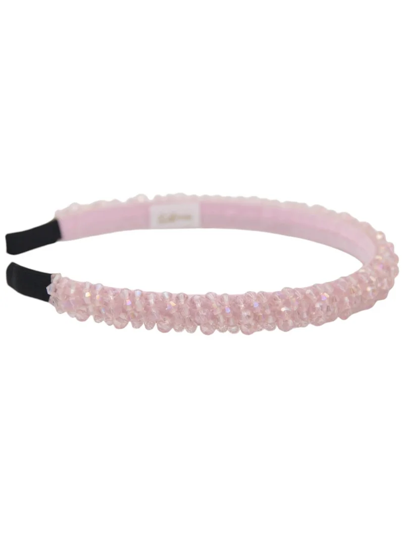 D'Daniela Headband Erica For  Girls Pink Embroidery
