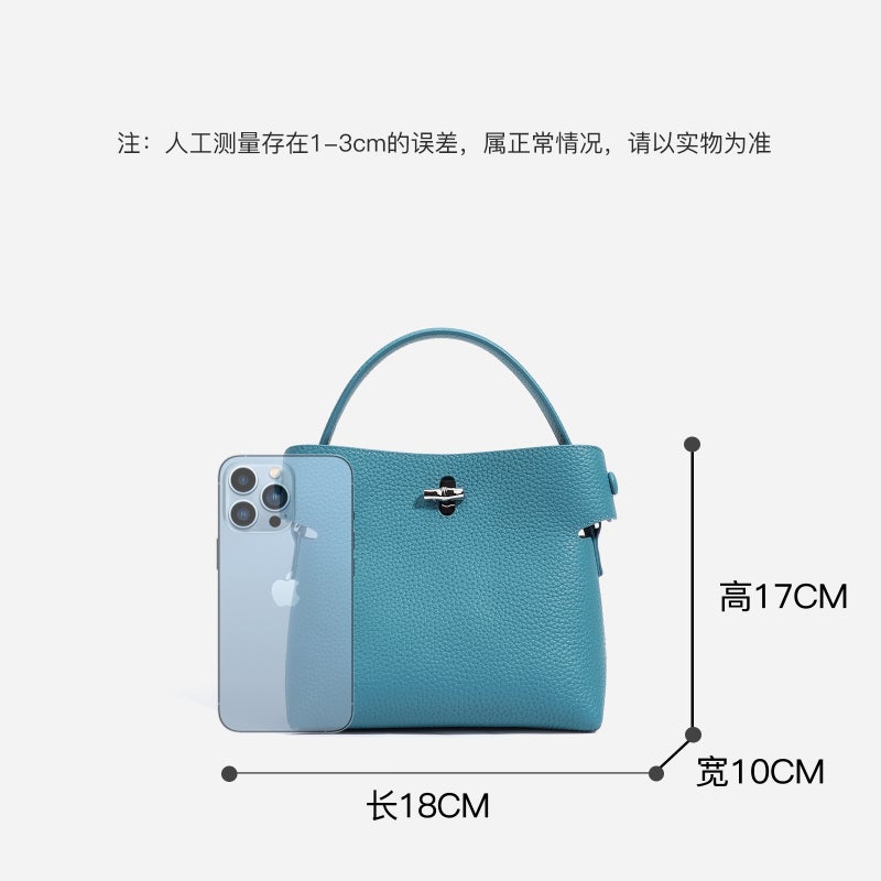 Women'S Leather Bag Shoulder Crossbody Women'S Bag Large Capacity Bucket Bag Large Capacity Tote Bag Leather Bag - Image 5