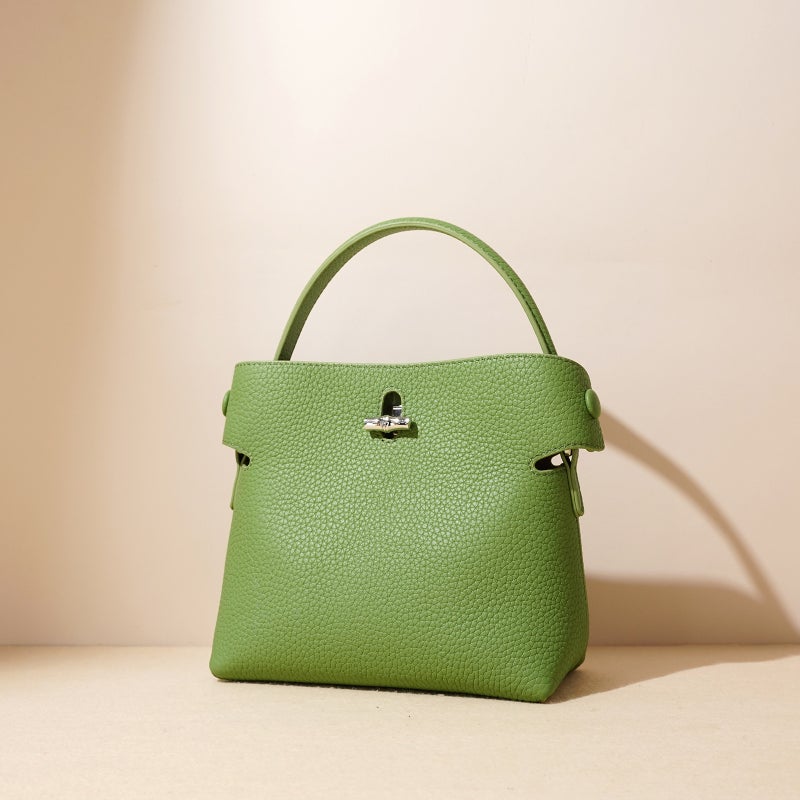 Women'S Leather Bag Shoulder Crossbody Women'S Bag Large Capacity Bucket Bag Large Capacity Tote Bag Leather Bag - Image 4