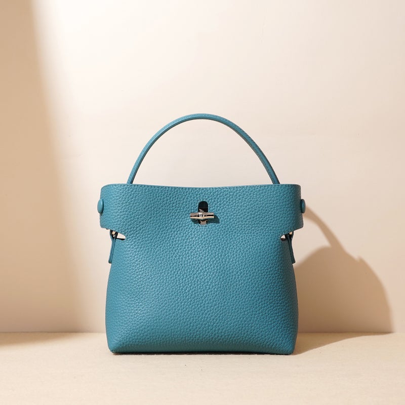 Women'S Leather Bag Shoulder Crossbody Women'S Bag Large Capacity Bucket Bag Large Capacity Tote Bag Leather Bag - Image 3