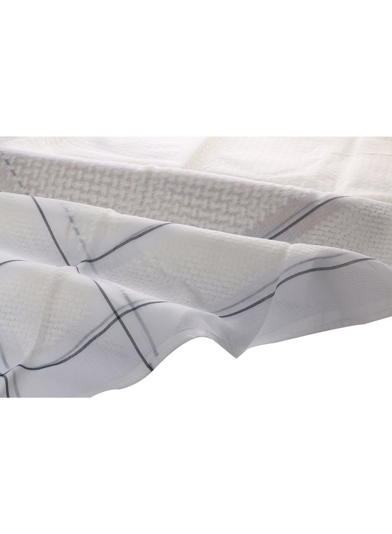 فونيم شماغ FINAL سكري فاتح مخطط رصاصي - Image 5