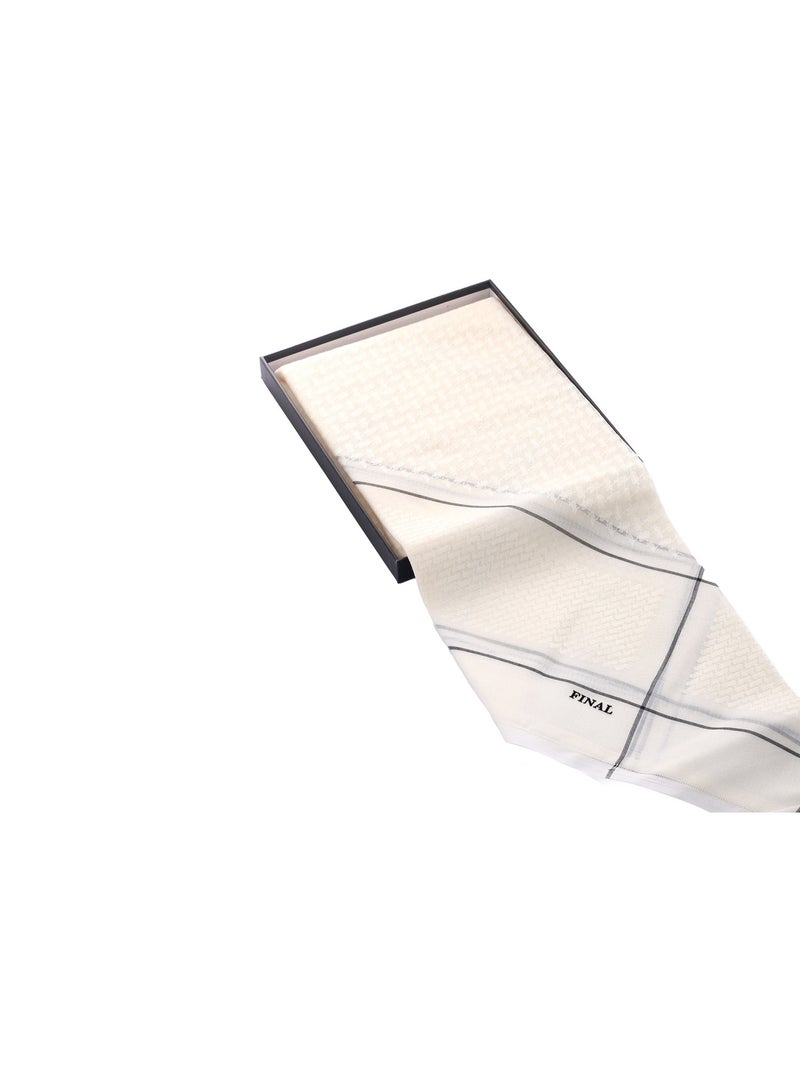 فونيم شماغ FINAL سكري فاتح مخطط رصاصي - Image 4