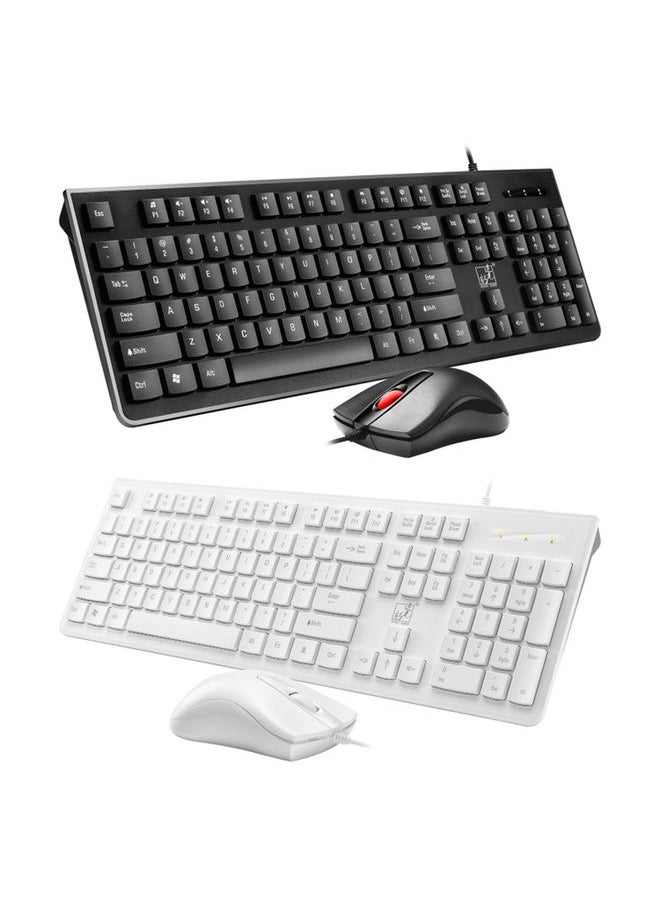 BURAQ ZGB S500 Square Keycap Wired Keyboard + Mouse Set (Black)  - Image 2