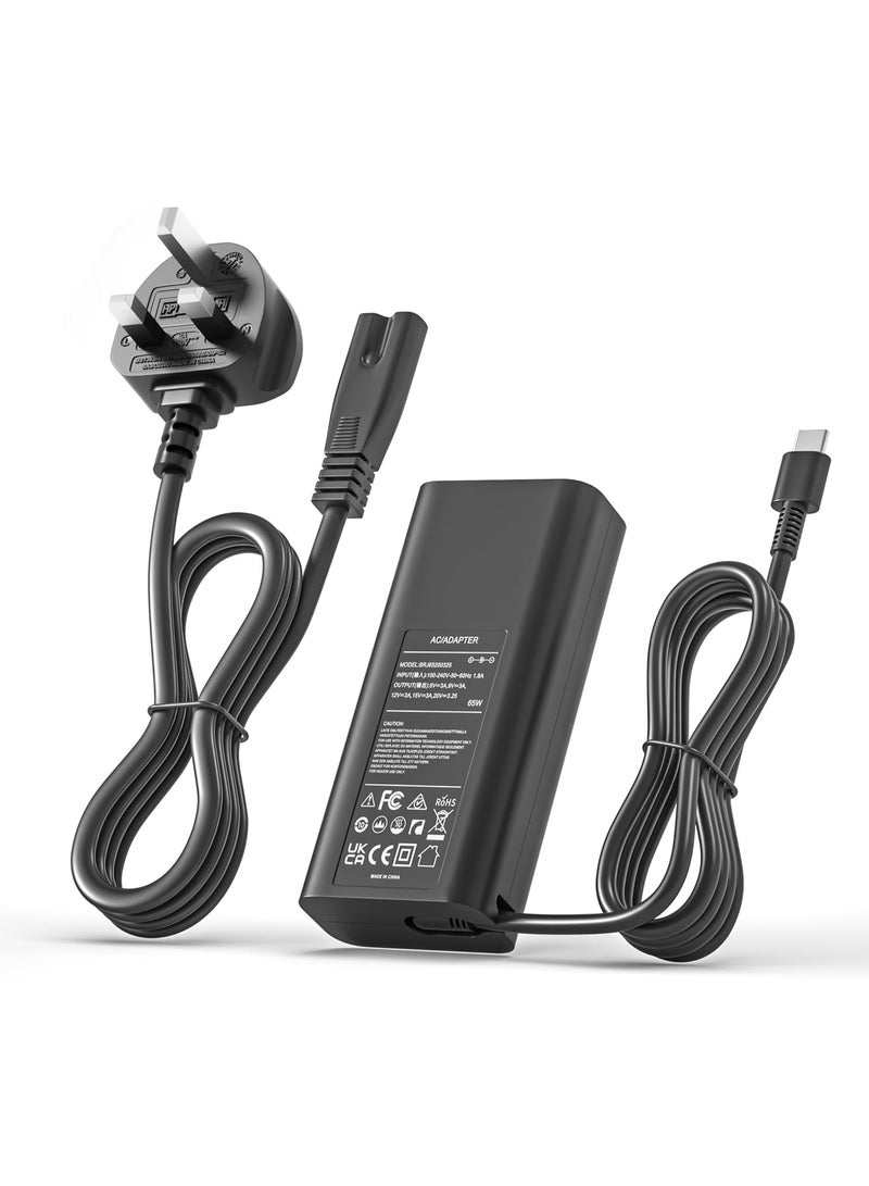 Zexen Genuine 65W Type C Ac Adapter For Latitude 7389 2-in-1, 5285 2-in-1 Rugged Extreme Tablet Compatible P/N JYJNW 0JYJNW 0M1WCF OM1WCF OJYJNW 72PVT USB-C Laptop Charger - Image 2