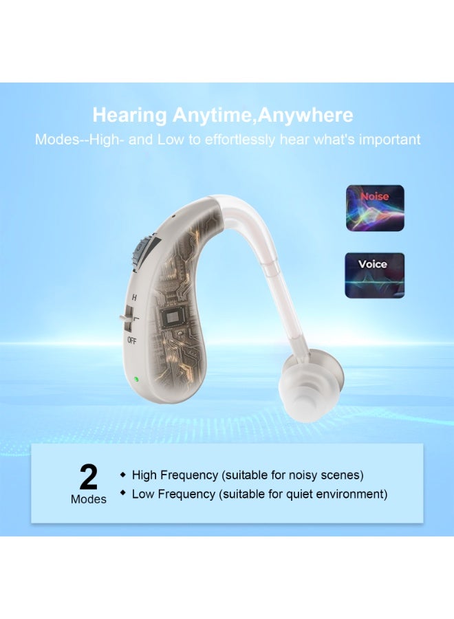 Hearing Aid, Rechargeable Hearing Aids for Hearing Loss, Noise Cancelling and Volume Control - Image 4