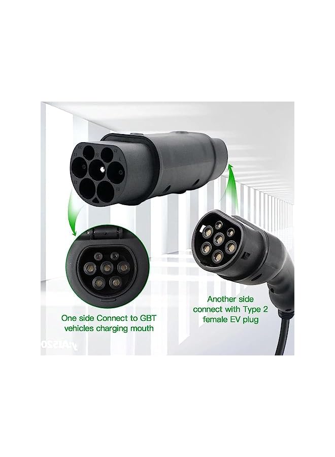 PROMASS محول EV من نوع 2 إلى GBT، 16A 32A محول شحن EV لمركبة كهربائية - Image 5