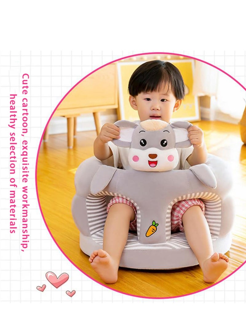 DOOKOO Baby Sitting Support Seat Sofa, Infant Learning Chair - Crystal Velvet Fabric, PP Cotton Filling, Perfect Toddler Gift to Learn to Sit - Image 4