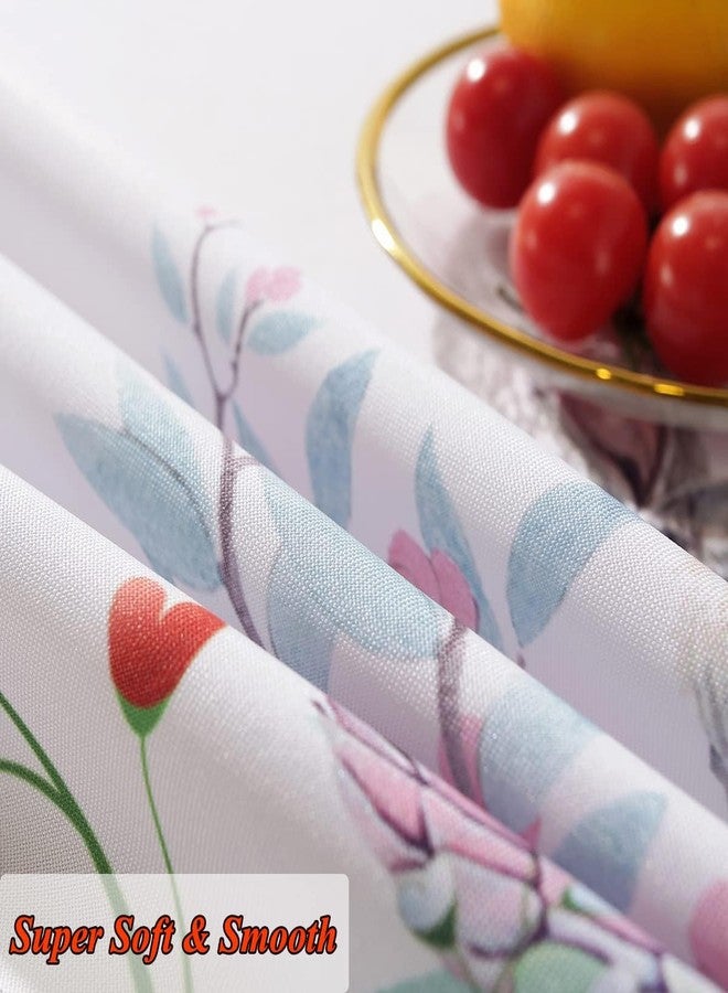 SASTYBALE Easter Tablecloth for Rectangle Tables, Washable Spring Table Cover Printed with Colorful Easter Eggs and Bunnies for Dinner Table, Party Decoration (Rectangle, 60" x 120") - Image 5