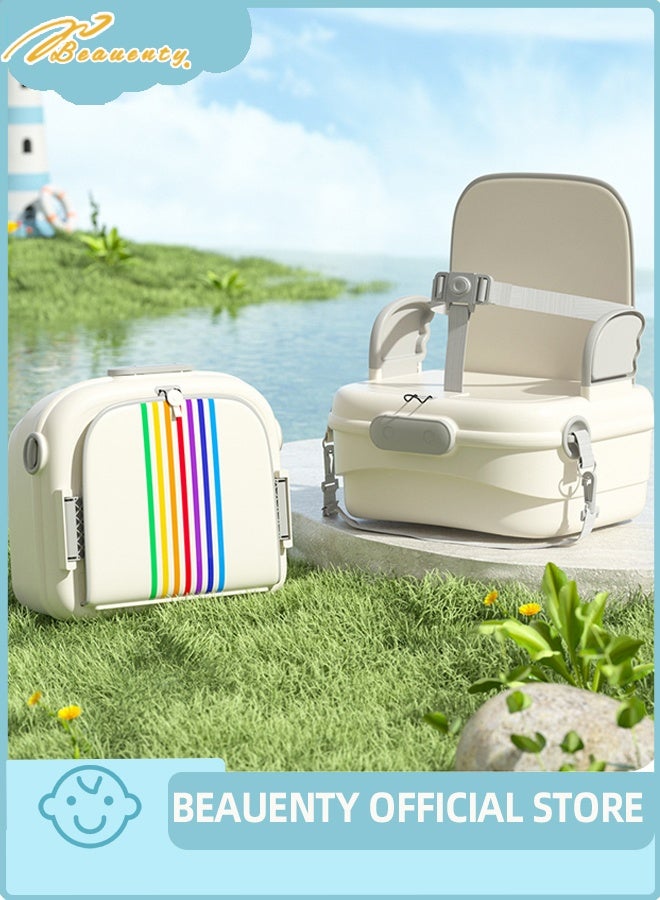 Beauenty حقيبة الأم، حقيبة الأم والطفل، كرسي طعام للأطفال خفيف الوزن ومتعدد الوظائف، كرسي طعام للأطفال، حقيبة كتف محمولة للخروج - Image 1
