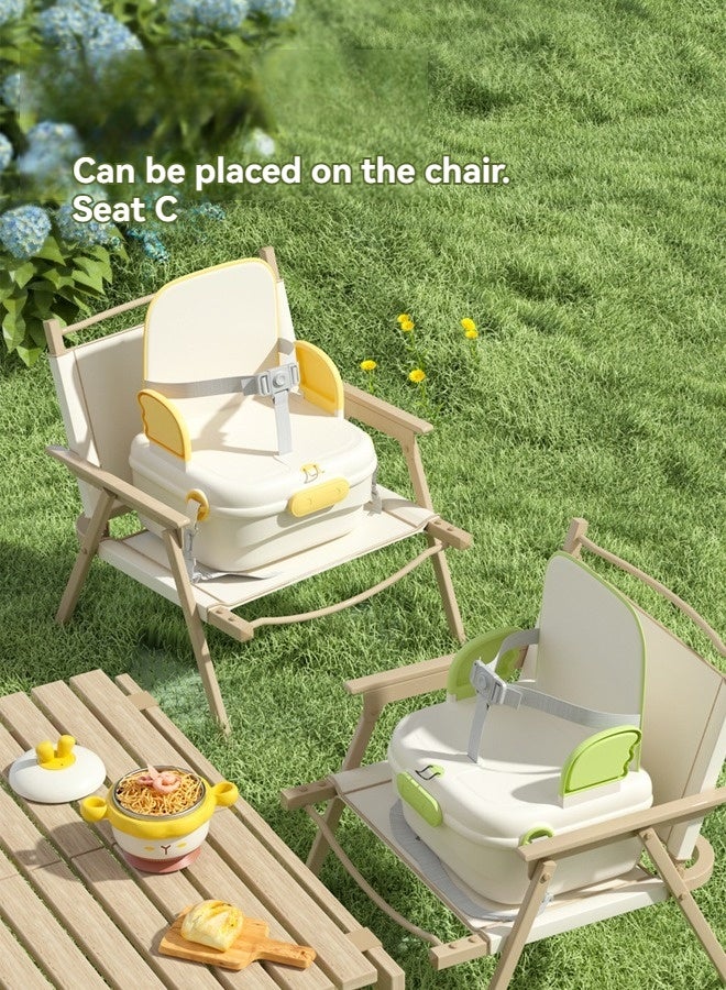 Beauenty حقيبة الأم، حقيبة الأم والطفل، كرسي طعام للأطفال خفيف الوزن ومتعدد الوظائف، كرسي طعام للأطفال، حقيبة كتف محمولة للخروج - Image 5