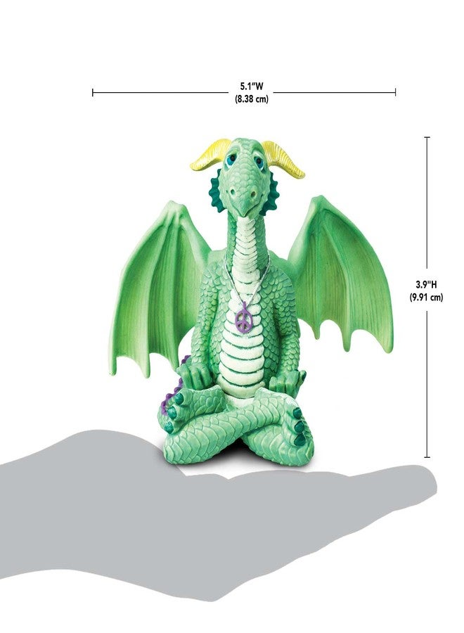 Safari Ltd. Peace Dragon Figurine - 3.75" Plastic Dragon Figure - Mythical Toy for Boys, Girls and Kids Ages 4+ - Image 3