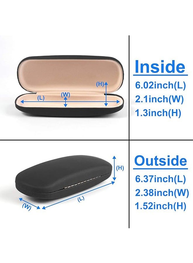 TodyJeyHo Hard Shell Clamshell Eyeglasses Case, Unisex Portable Glasses Protection Case  - Image 2