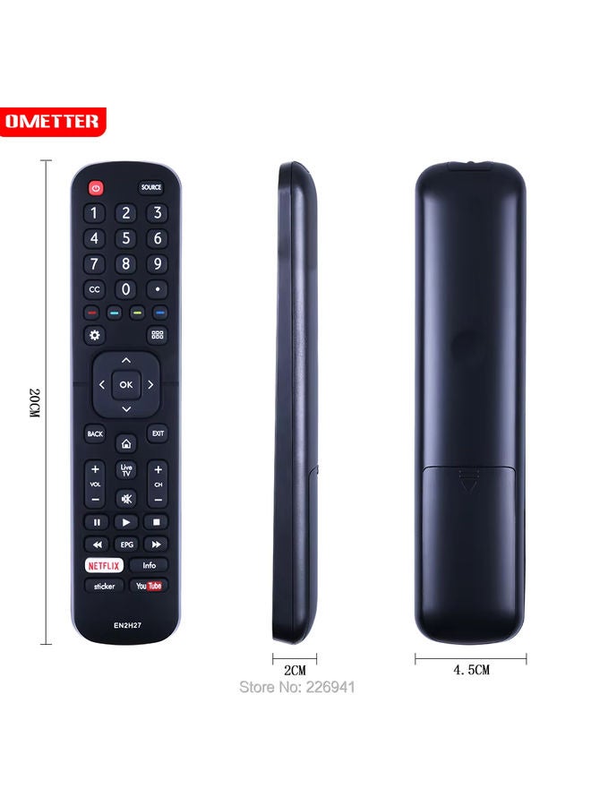OMETTER Brand new EN2H27 RC3394408 / 01 EN2H27B EN2H27HS ER-31607R ER-22655HS for Hisense LED Smart TV Remote Control - Image 5