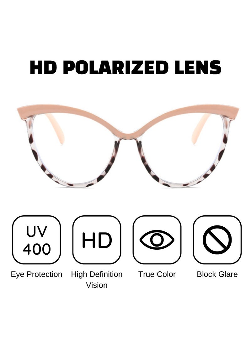 أوربان يوتيلتي نظارات بصرية لحجب الضوء الأزرق - إطارات ذات تصميم فاخر وكبيرة الحجم، عدسات شفافة، مستقطبة. حماية عالية من الضوء الأزرق للقراءة والعمل ووقت الشاشة. تصميم خفيف الوزن مستوحى من الفينتاج. - Image 5