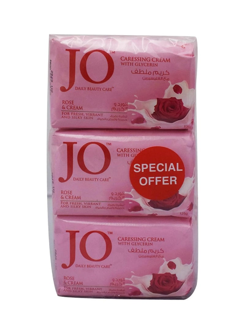 Jo Rose & Cream Soap 6 x 125 g