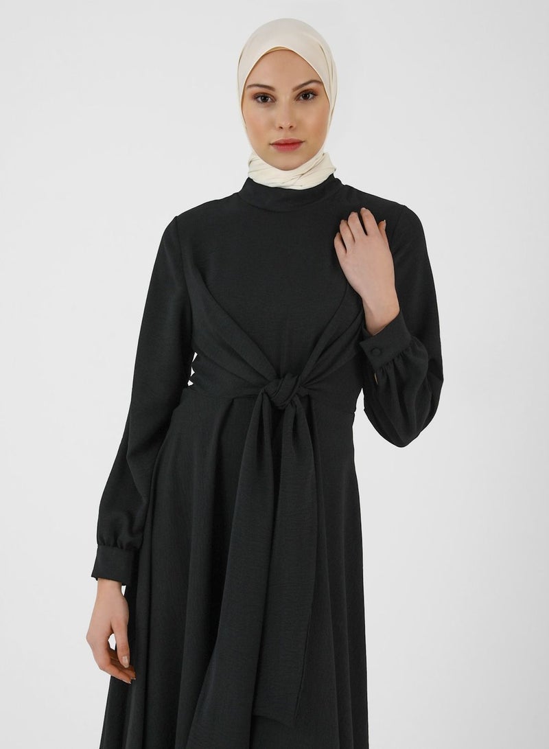 Refka by modanisa Tiered Belted Dress - Image 4