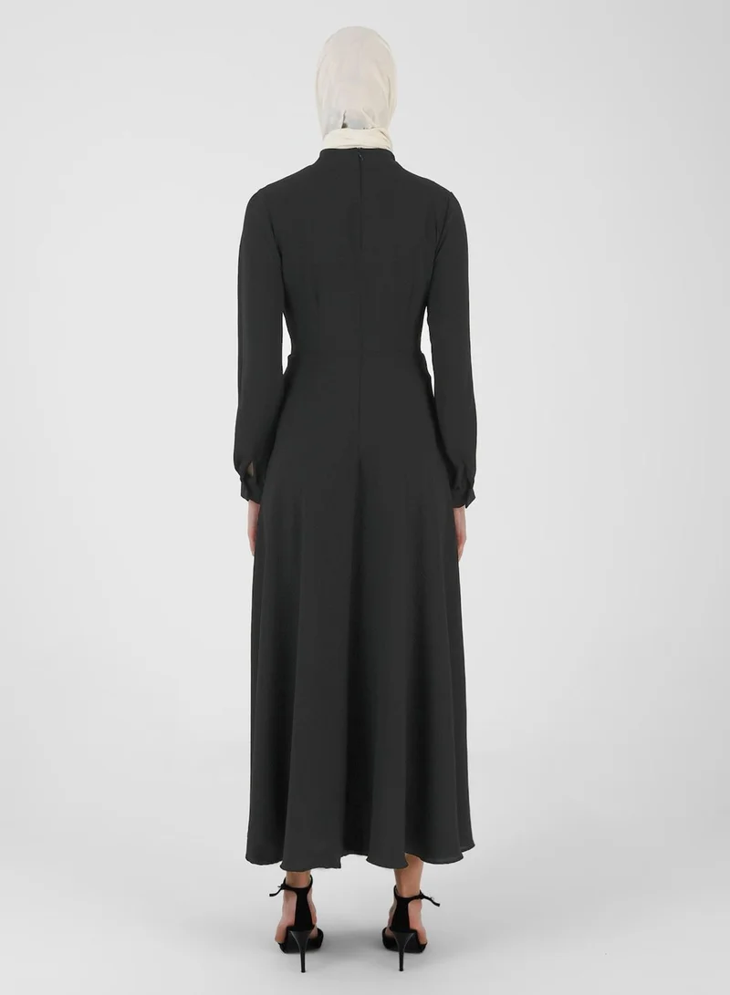 Refka by modanisa Tiered Belted Dress