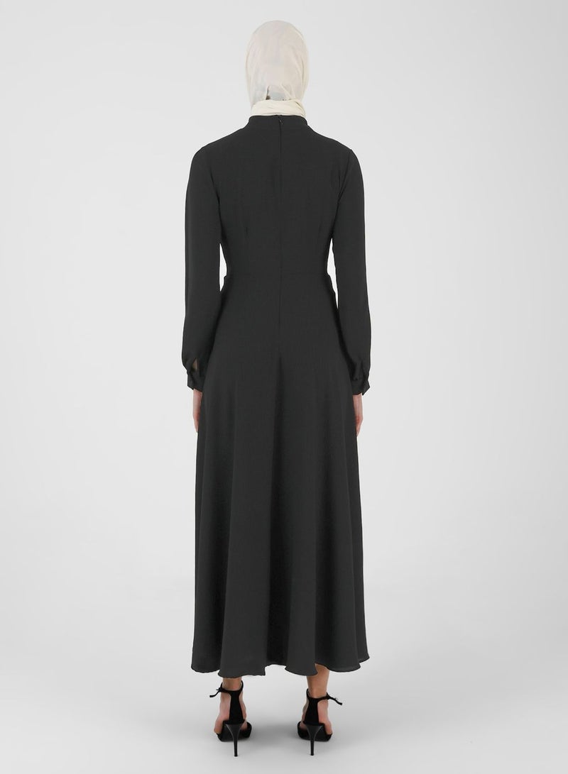 Refka by modanisa Tiered Belted Dress - Image 2