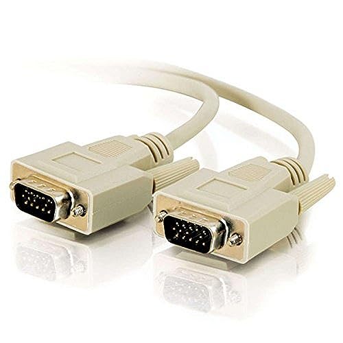 C2G 09455 VGA Cable - Economy Series VGA (SVGA) M/M Monitor Cable, Beige (10 Feet, 3.04 Meters) - Image 1