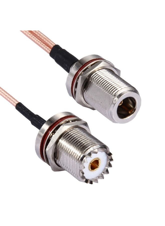 Generic 20cm N Female with Waterproof Ring to 2 x UHF Female with Waterproof Ring RG316 Cable  - Image 3