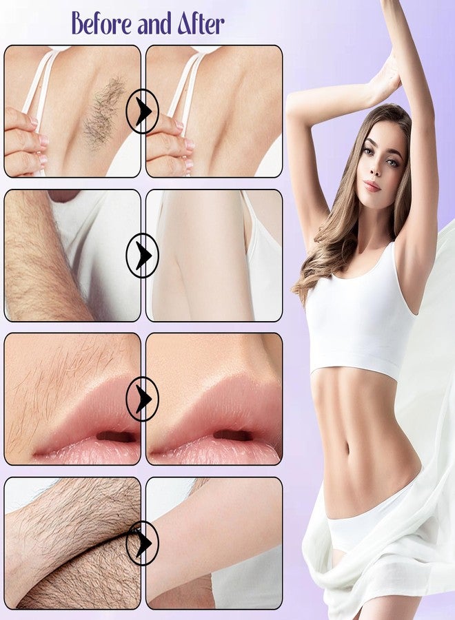 عبوتان من كريم إزالة شعر الجسم اللطيف للنساء، مصنوع من زيت جوز الهند، كريم لإزالة شعر الوجه، كريم سريع وسهل لإزالة الشعر بزيت جوز الهند، مرطب وملطف لجميع أنواع البشرة - Image 2