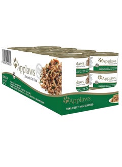 Applaws 24Pc Natural Tuna with Seaweed Cat Wet Food Tin 156g  - Image 1