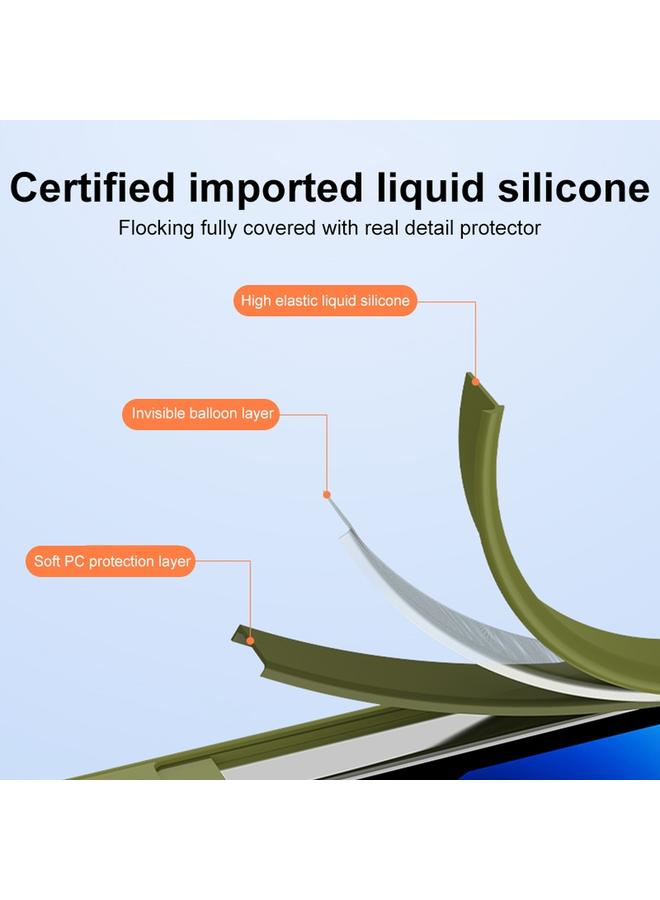 Zaboon Case For iPhone 13 Pro Liquid Silicone Large Glass Window Phone Case - Image 4