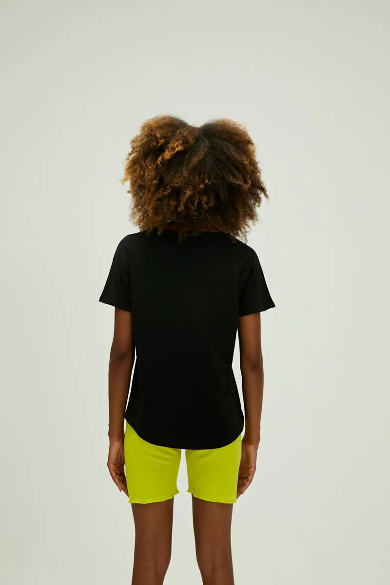 Bad Bear Women's Black T-Shirt Nidra