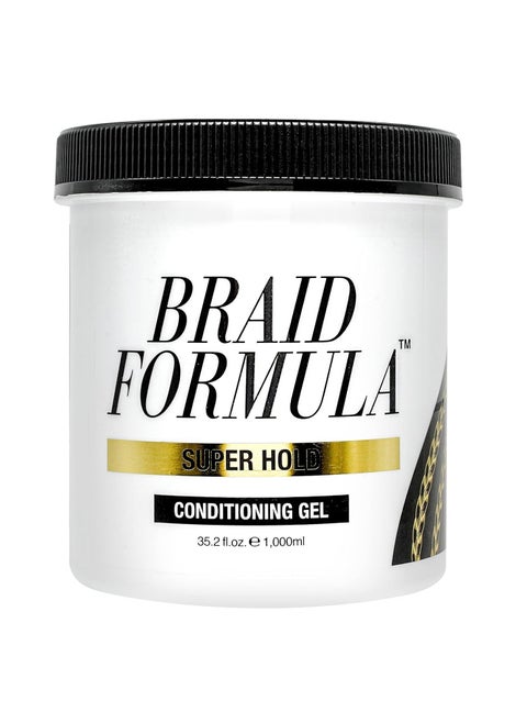 EBIN NEW YORK Braid Formula Conditioning Gel, Super Hold, 35.2 Oz | Great for Braiding, Twisting, Edges, No Residue, No Flaking, Strong Hold, High Shine, Smoothing with Clean, No Build-up